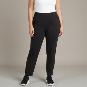 Z Studio Yoga Pants Womens 2X Black Stretch Straight Leg Plus Size Activewear